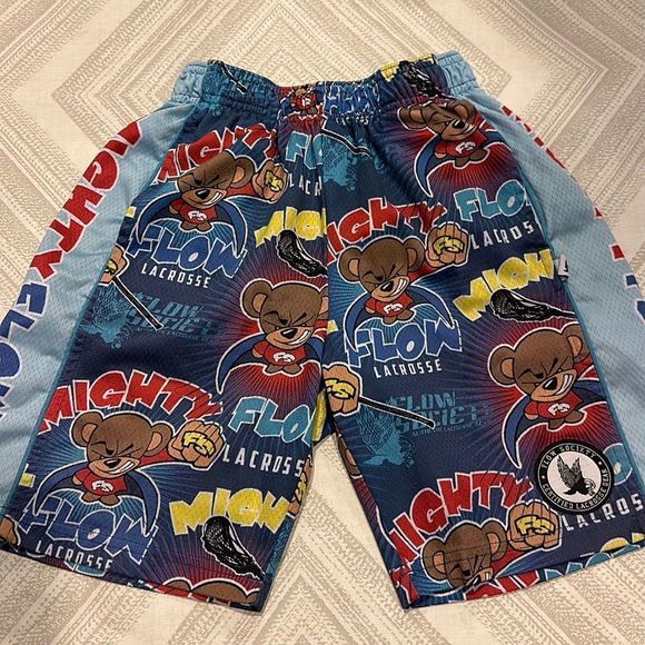 Mighty Flow Kids Lacrosse Shorts - Blue, XS - Picture 1 of 5